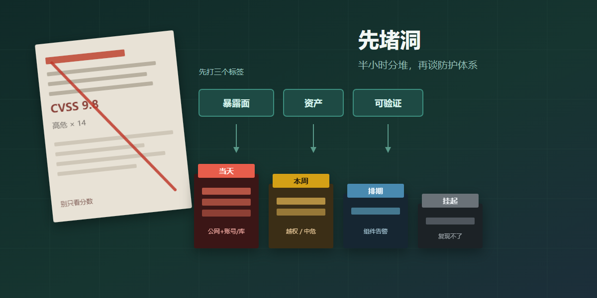 网站常见漏洞怎么排优先级:先堵洞再谈完美防护